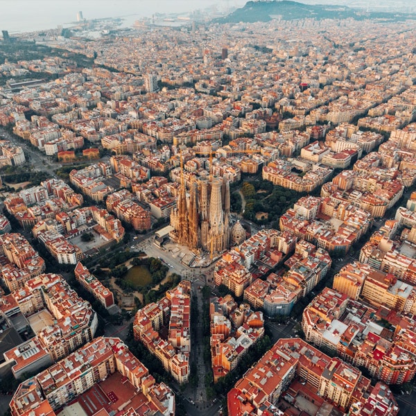 La Sagrada Familia Basilica in Barcelona, Spain